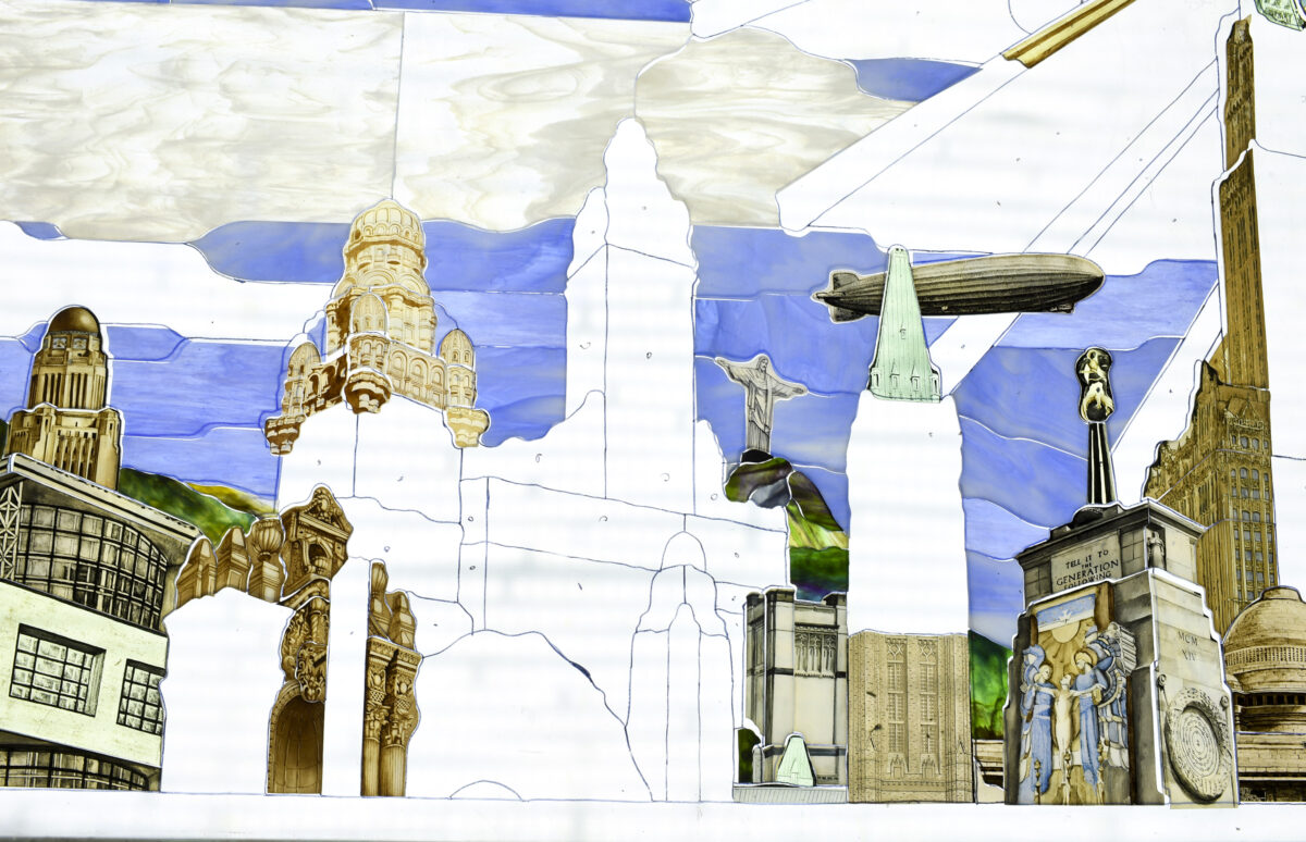 Installation begins on massive ‘Roots of Knowledge’ stained glass mural at UVU News, Sports